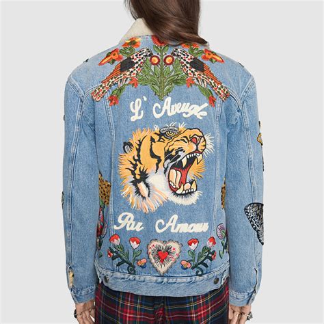 Gucci jean jacket women's